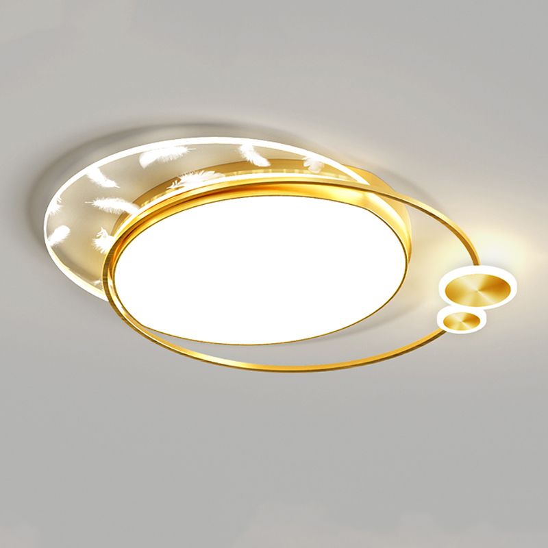 Lámpara de techo de 3 luces, iluminación de techo de metal de estilo moderno para sala de estar