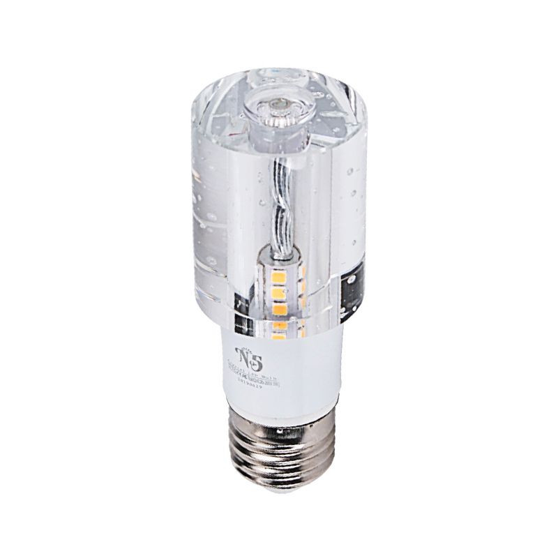 LED Hallway Ceiling Light Fixture Contemporary Flush Mount with Cylinder Clear Crystal Shade