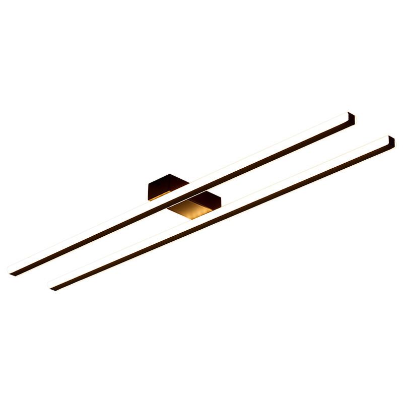 Lignes parallèles LED encastré simplicité acrylique Ultra-mince couloir éclairage monté au plafond