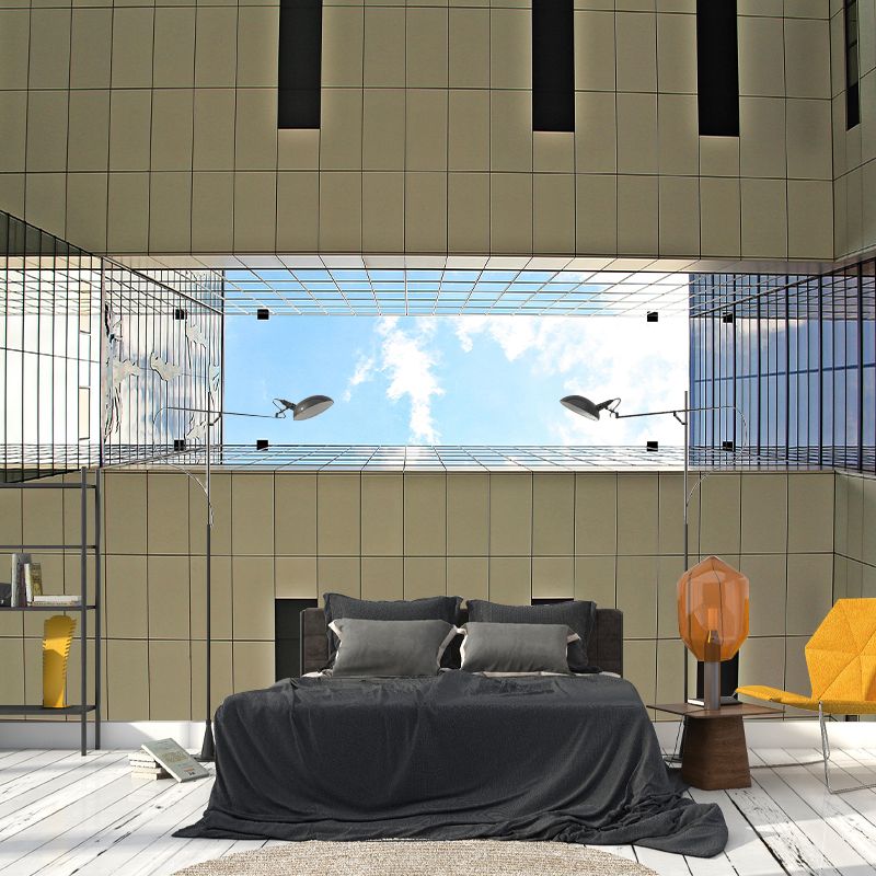 Construction Mural Wallpaper Environmental Modern Sleeping Room Decoration
