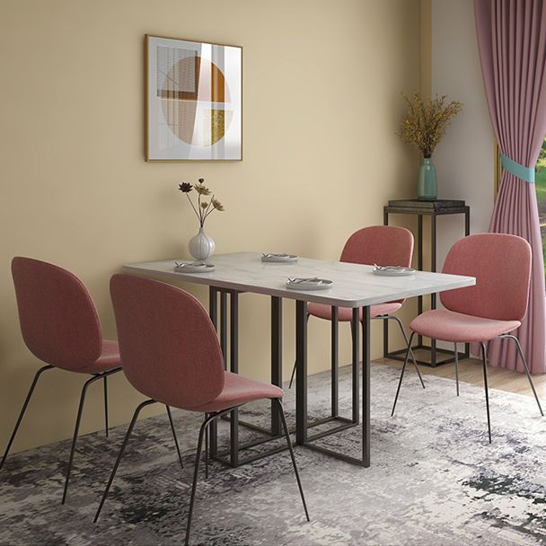 Faux marmeren eettafel Eenvoud Stijl Sledetafel voor eetkamer