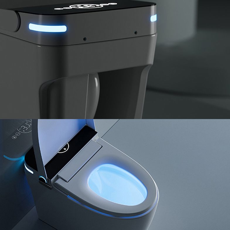 Ceramic White Floor Standing Bidet,18.11" High Elongated Bidet