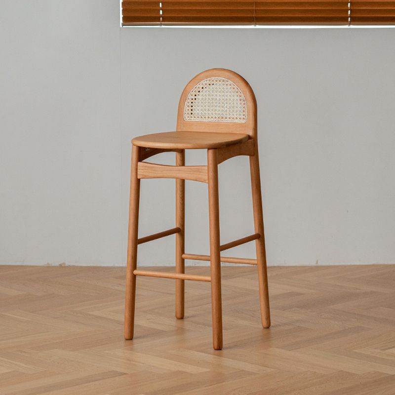 Irregular Shape Cherry Bar Table Set 1/2/3 Pieces Modern Counter Table with High Stools