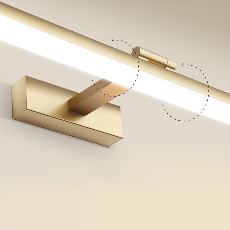 Linear LED Vanity Wall Light Fixtures Modern Mirror Front Light with Acrylic Shade