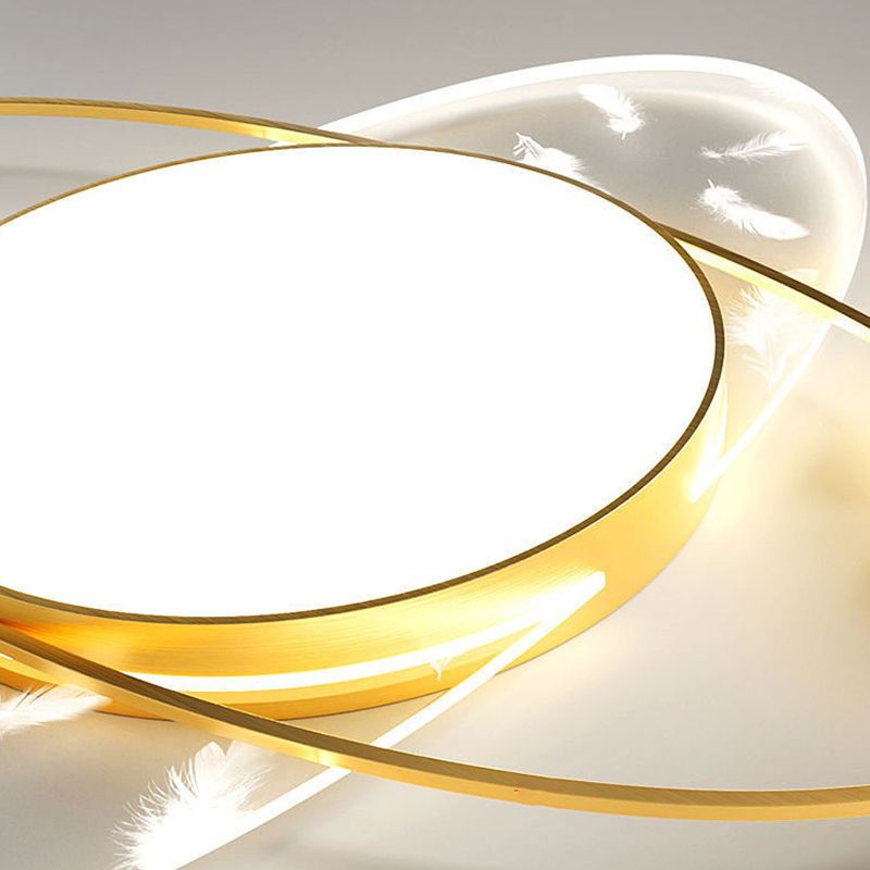 Plafonniers encastrés Simplicity avec plafonnier LED à motif de plumes