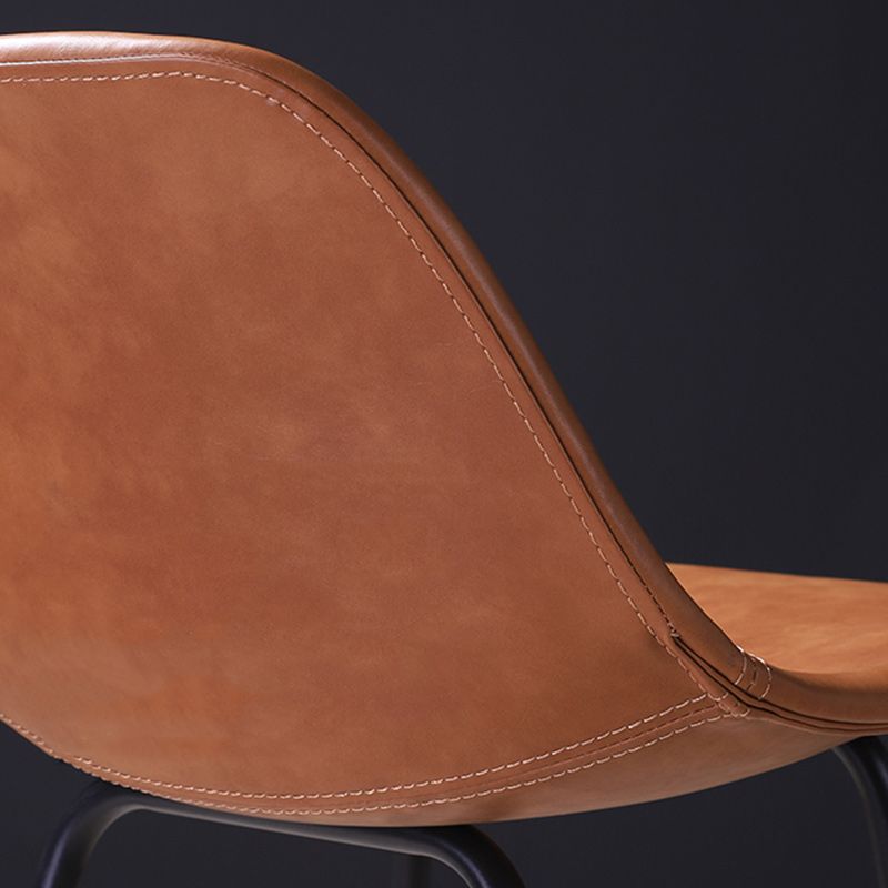 Contemporary Style Bar-stool Bucket Bar Stool with Metal Legs for Home