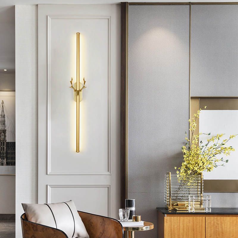 Contemporary Linear LED Lamp Wall Lighting Ideas for Living Room Sitting Room