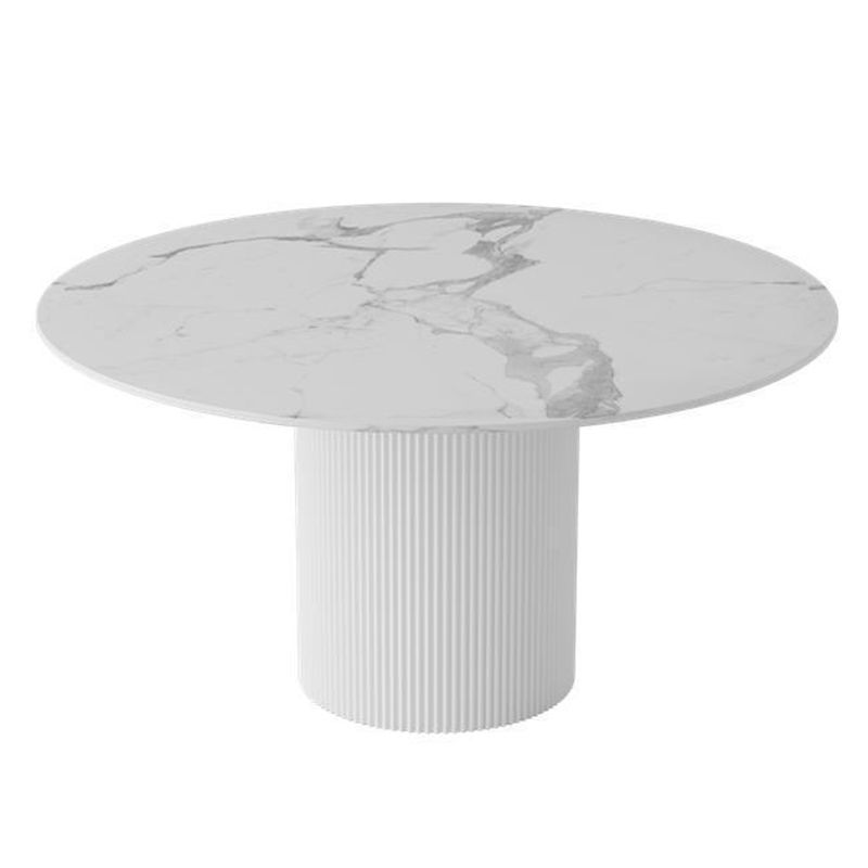 Modern 1/4/5/7 Pieces Dining Set Round Stone Dining Table for Kitchen