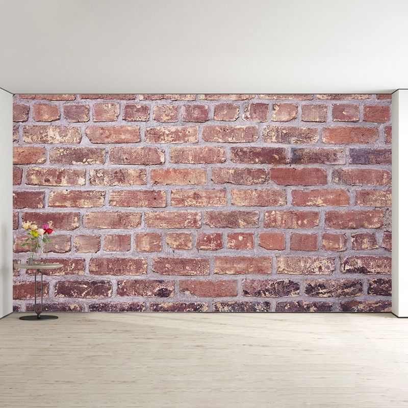 Living Room Mural Wall Decor Industrial Style Brick Wall Eco-friendly Mural Wallpaper