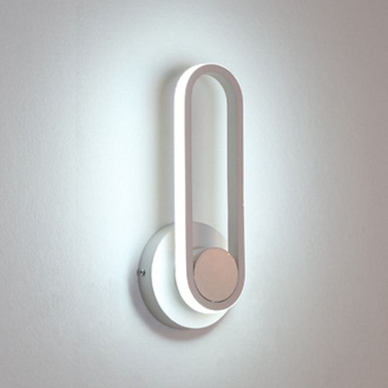 Apparecchi per illuminazione a parete in metallo Ellisse moderno lampada montata a parete per camera da letto