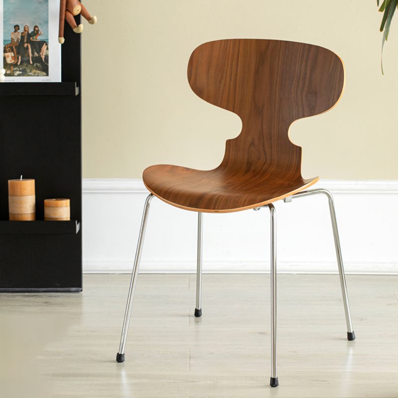 Silla de comedor de metal de estilo industrial, cocina, comedor, sillas laterales sin brazos