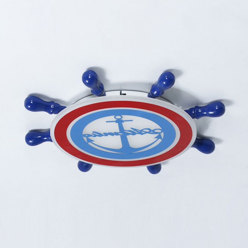 Plafonnier encastré à LED pour chambre d'enfant, luminaire métallique de dessin animé, à montage encastré