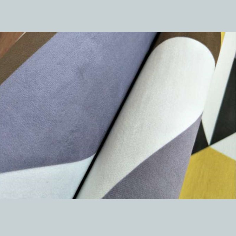 Yellow Tone Glam Area Carpet Polyester European Printing Indoor Rug Easy Care Carpet for Living Room