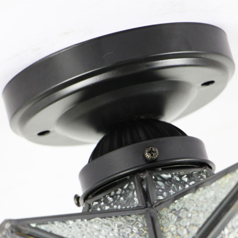 Geometric Glass Flush Mount Ceiling Light Modern Flush Mount Ceiling Fixture