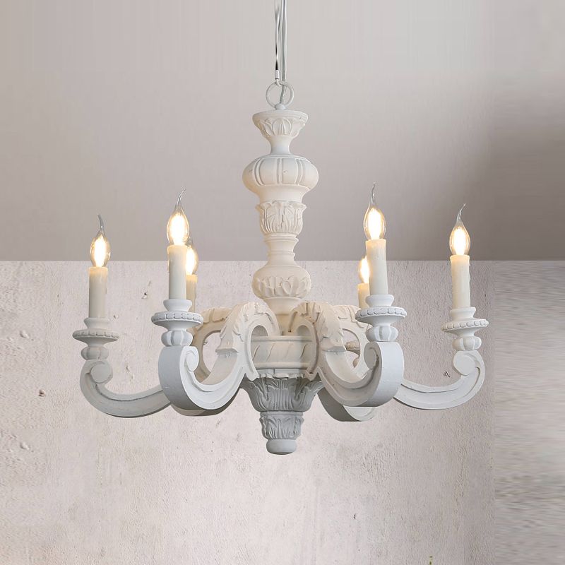 Cougie d'éclairage de lustre en bois Rustique suspendu pour le salon