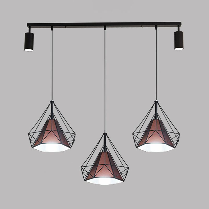 Diamond Island Lights Contemporary Metal Island Lighting Fixture for Kitchen