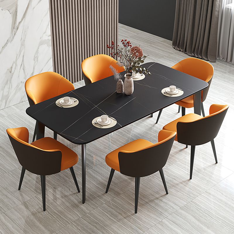 Contemporary 1/2/5/7 Pieces Dining Set Sintered Stone Dining Table