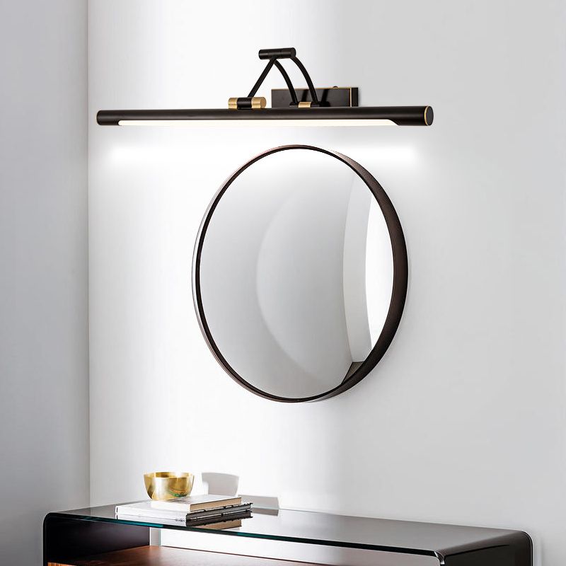 Linear Shape Metal Mirror Wall Light Modern 1-Light Mirror Wall Mounted Light