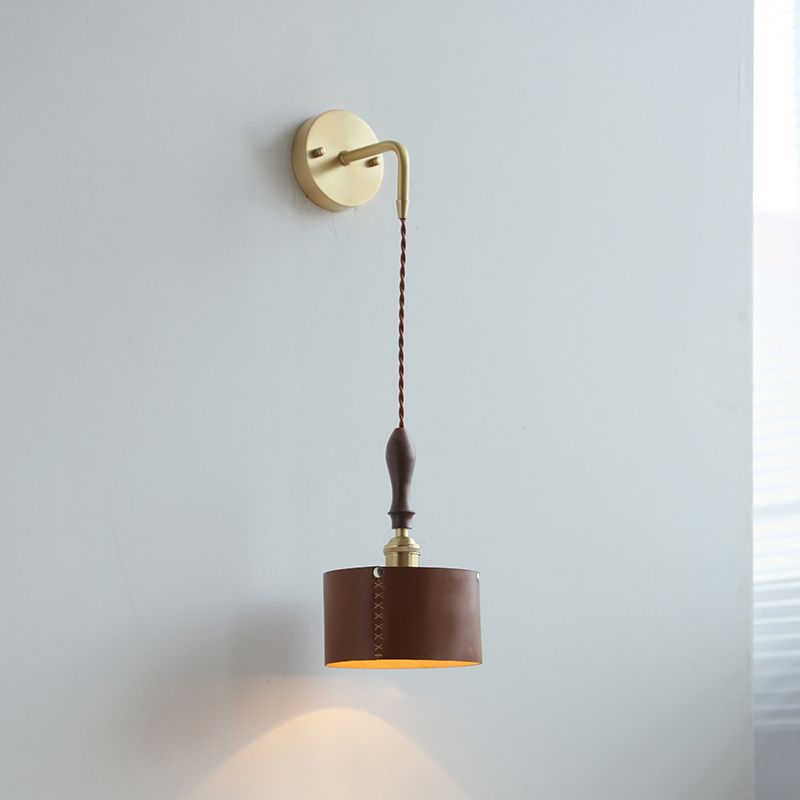 Modernism Wall Hanging Light Brown Sconce Lighting for Bedroom