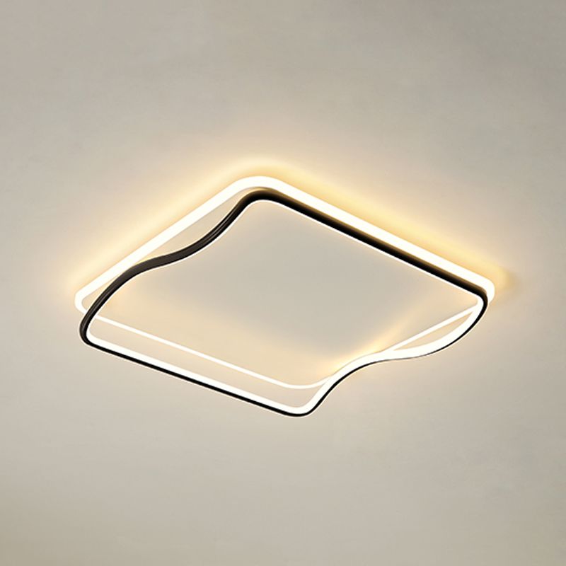 Plafonniers modernes avec abat-jour en silicone Plafonnier LED encastré