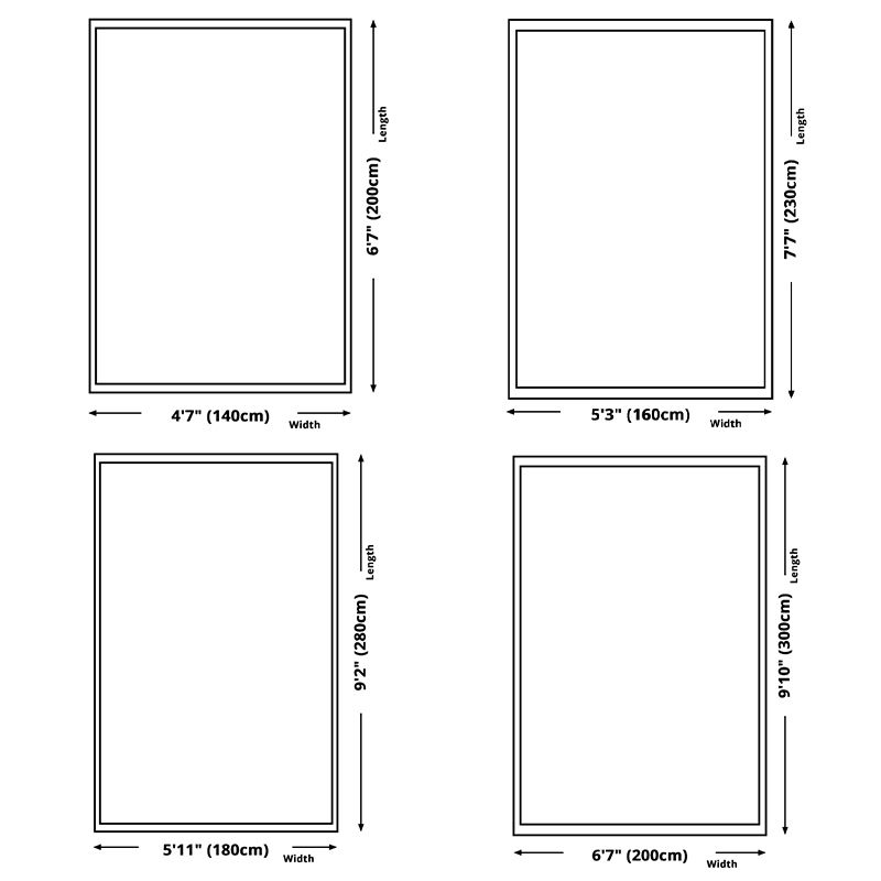 Mid-Century Indoor Rug Classic Floral Printed Carpet Non-Slip Backing Carpet for Living Room