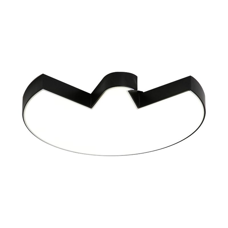 White/Black Pigeon Ceiling Flush Contemporary Acrylic LED Flushmount Lighting for Bedroom