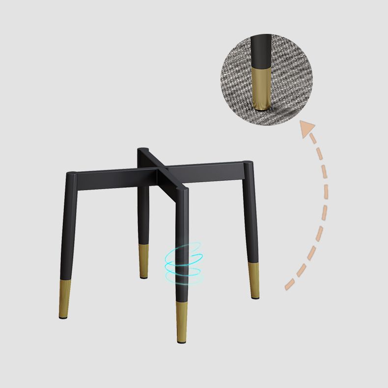 Sillas de comedor de metal Glam, sillón de comedor de cuero PU para uso en restaurantes