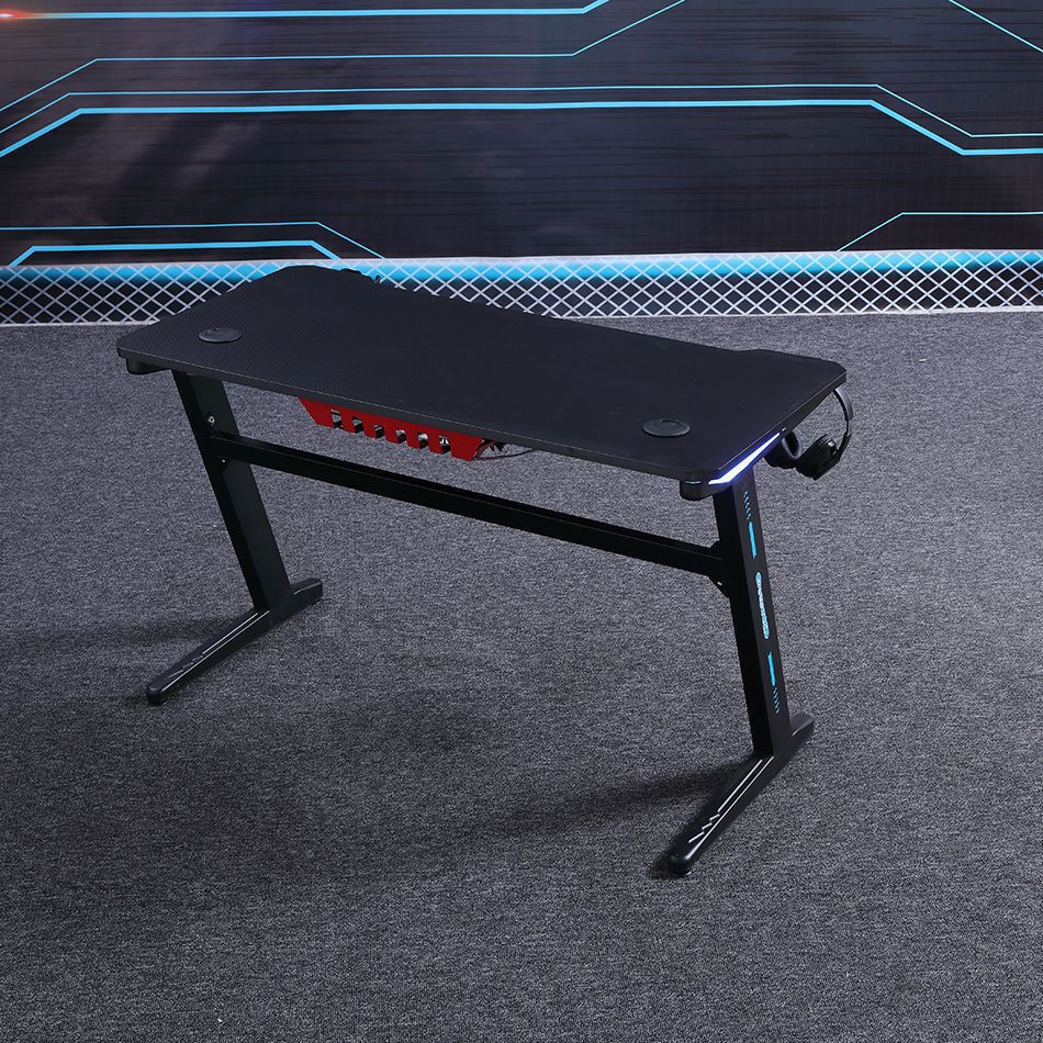 Industrial Gaming Desk Home Gaming Desk with Cable Management