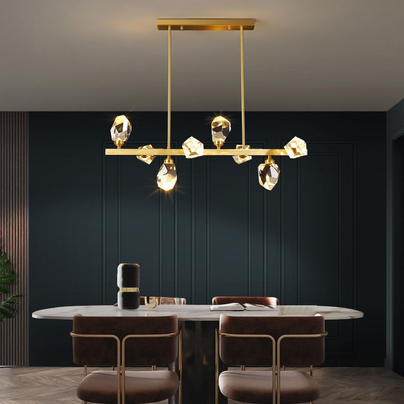 Diamond Over Island Lighting Crystal Modern Simplicity Hanging Island Lights for Restaurant