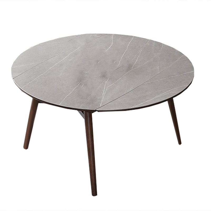 Contemporary Style 1/4/5/7 Pieces Dining Chairs Set Stone Round Furniture in Gray