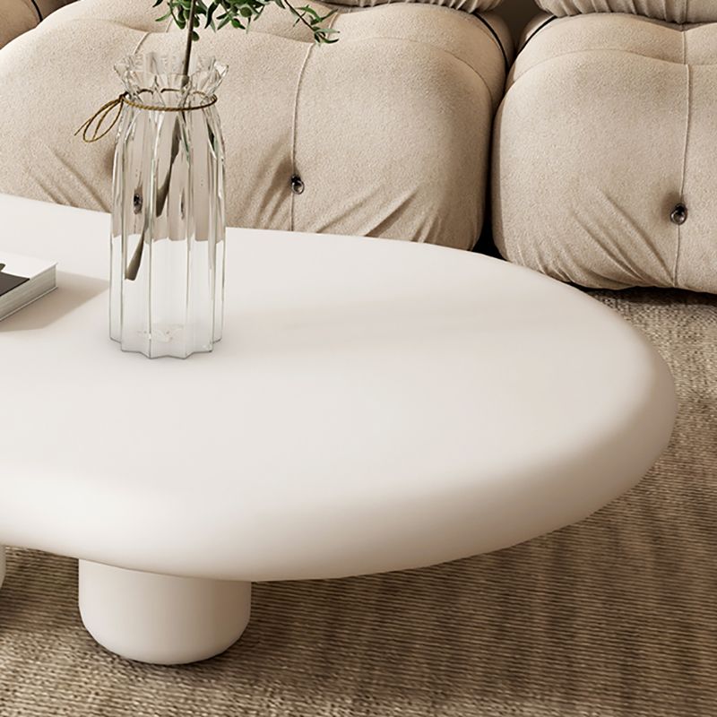 Scandinavian Wooden Coffee Table Free Form 3 Legs Cocktail Table for Home