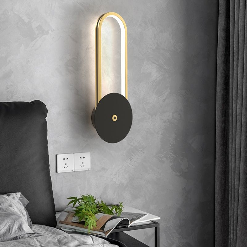 Minimalism Geometric Wall Light Sconce Metal 1 Light Wall Mounted Light