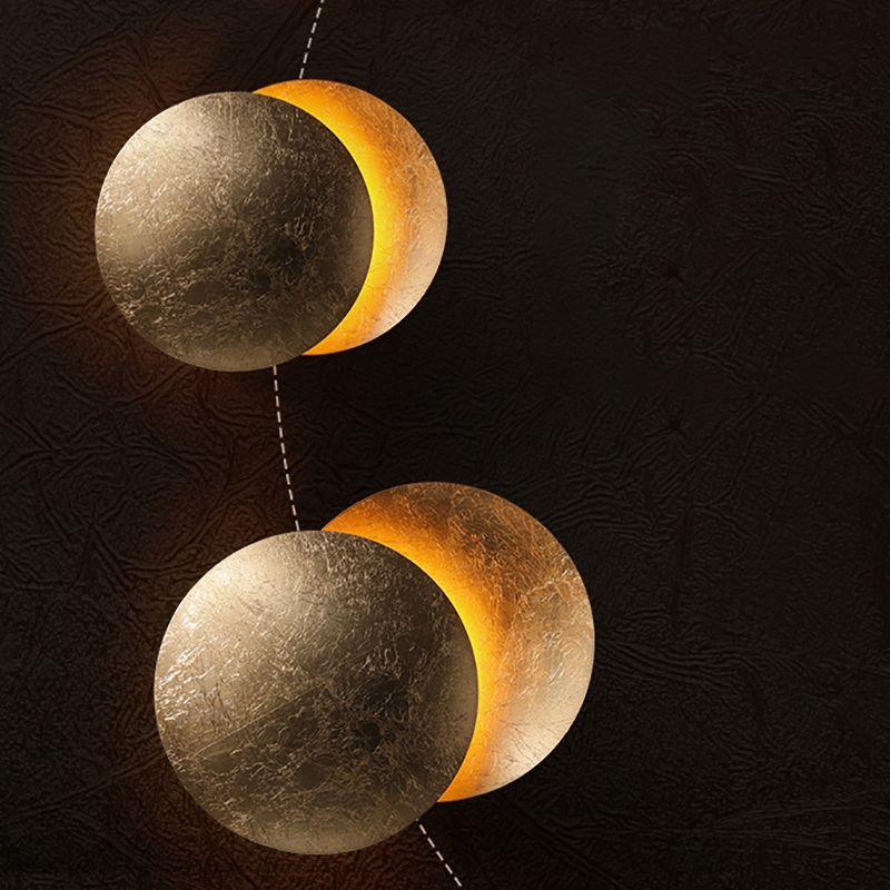 Lunar Eclipse Wall Mount Lamp Fixture LED Nordic Modern Aisle Staircase Wall Sconce