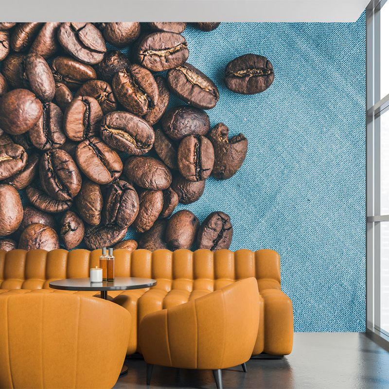 Photography Coffee Bean Wall Decal Modern Style Coffee Shop Decor Mural Wallpaper