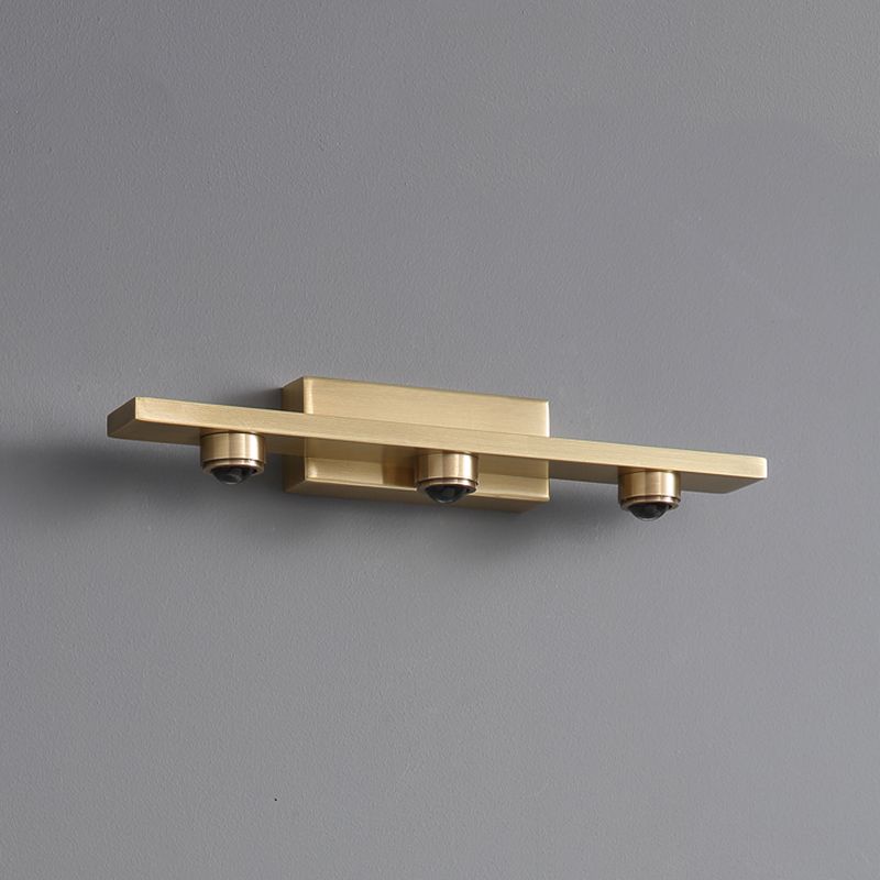 Metal Modern Wall Sconce Geometric Shape Vanity Lamp with Acrylic Shade for Bathroom