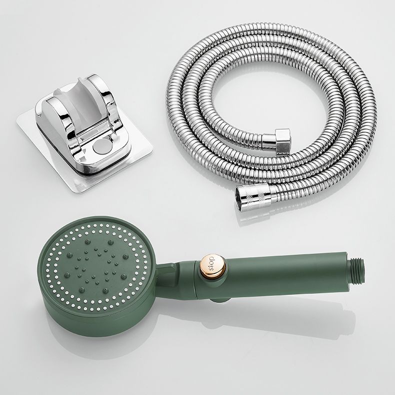 Contemporary Handheld Shower Head High Flow 4-Spray Patterns Wall-Mount Showerhead