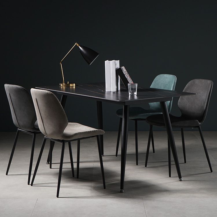 Metal de la cocina del estilo contemporáneo que cena el respaldo lateral de la silla que cena la silla lateral sin brazos