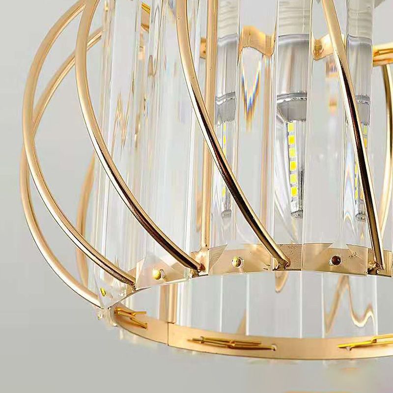 Crystal Globe plafondmontage lichtarmatuur Eenvoudige stijl plafondverlichting voor gangpad