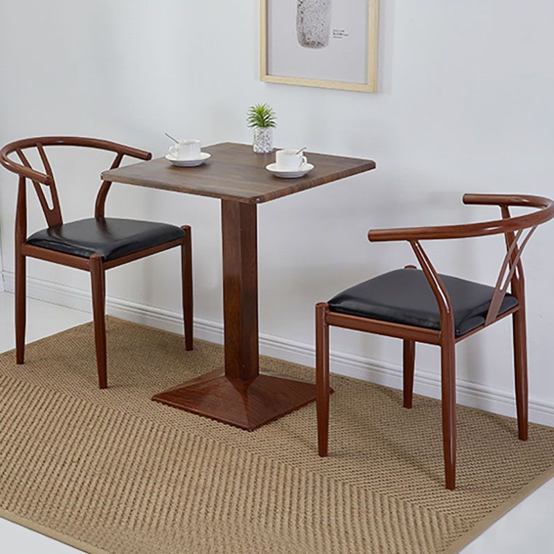 Silla de estilo moderno, silla auxiliar sin brazos con patas de metal para cocina
