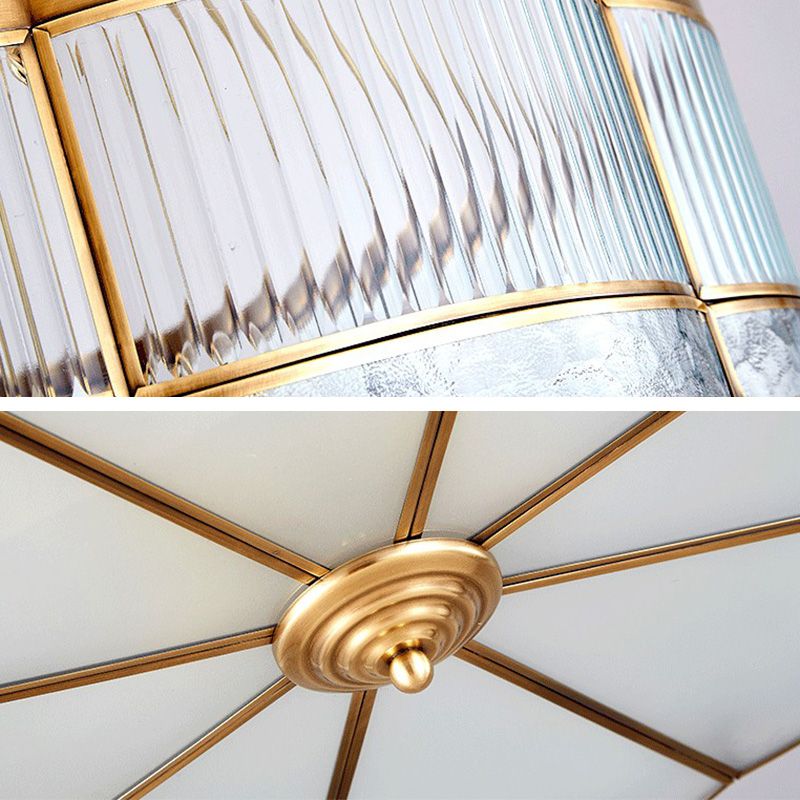 Metal Geometric Flush Mount Lamp Contemporary Style Multi Lights Flush Ceiling Lights