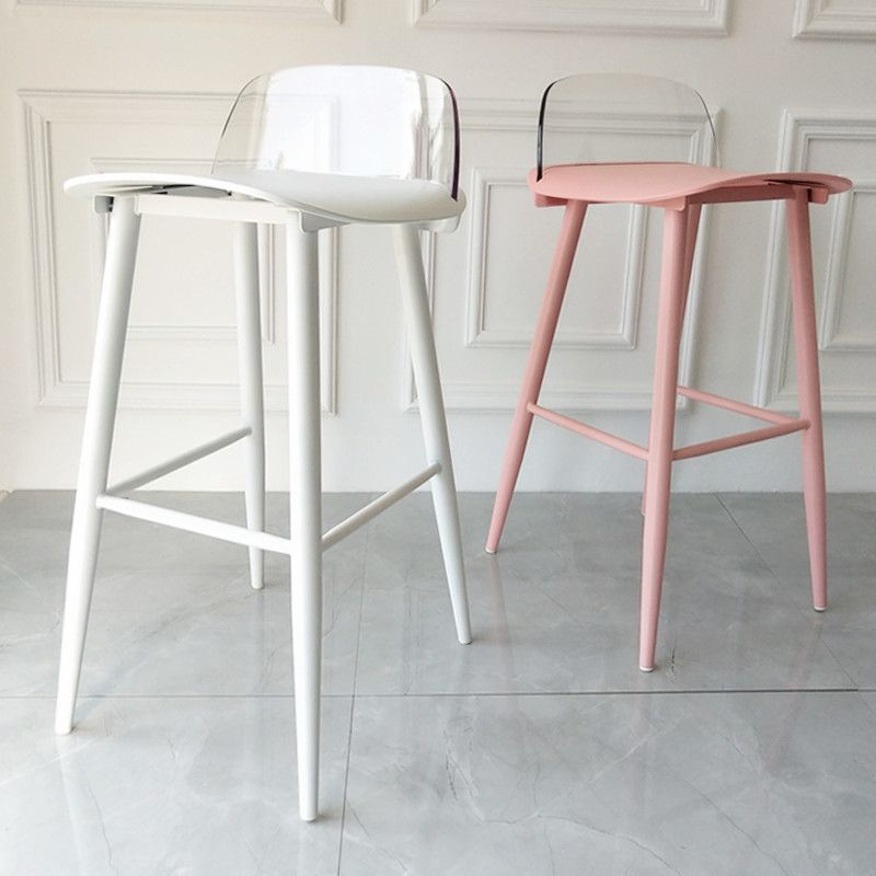 Taburete de bar de estilo escandinavo con asiento cuadrado para barra de cocina