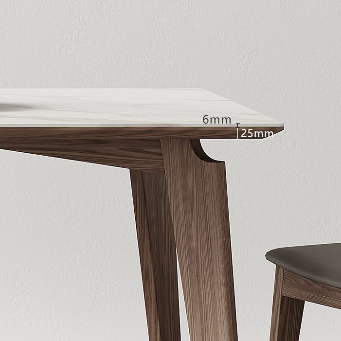 Modern Sintered Stone Top Dining Set Rectangle 1/2/4/5/7 Pieces Dining Room Table Set