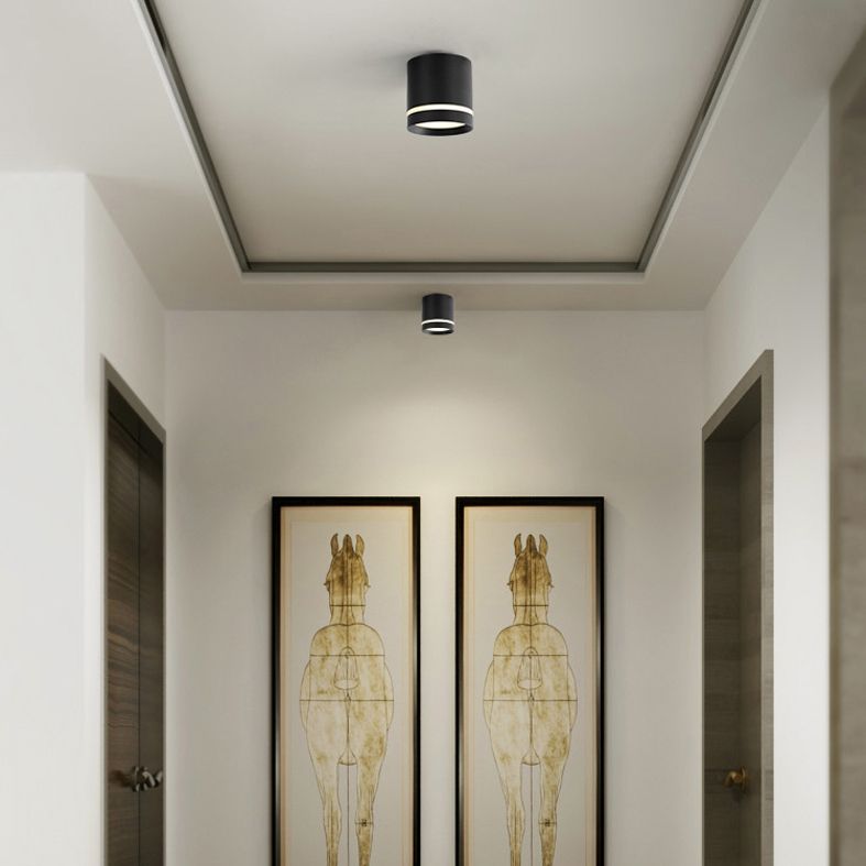 Cylindre couloir Downlight acrylique Macaron LED encastré luminaire