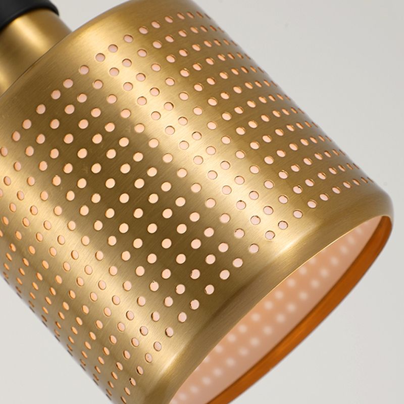 Schattiertes Metallhängern Beleuchtungsbestand zeitgenössischer Stil Gold Hanging Light Kit