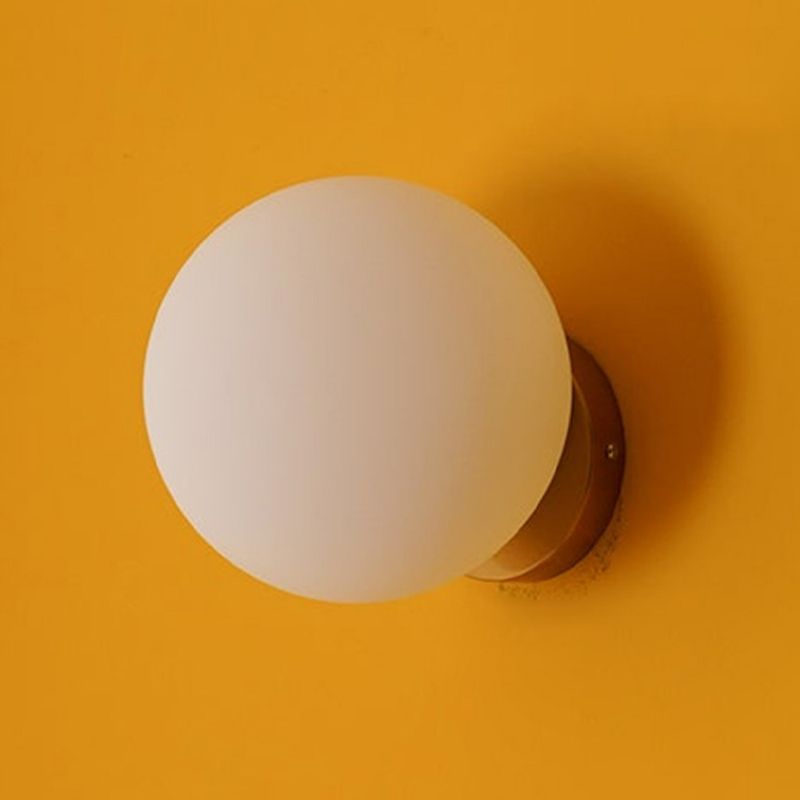 Modern Style Wall Mounted Sconce Glass Shade Wall Lights for Bedroom