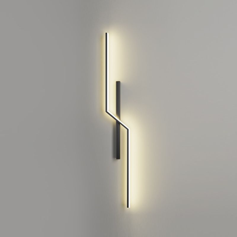 Minimalist Style Aluminum Wall Light Linear LED Wall Sconce for Living Room