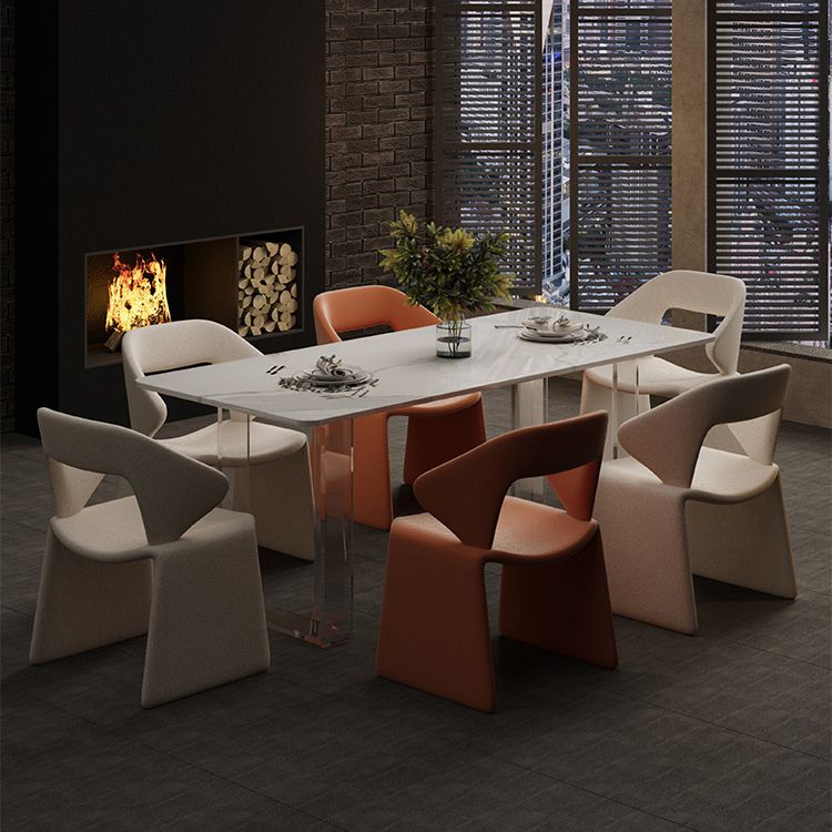 Upholstered and Velvet Open Back Dining and Accent Chairs for Home