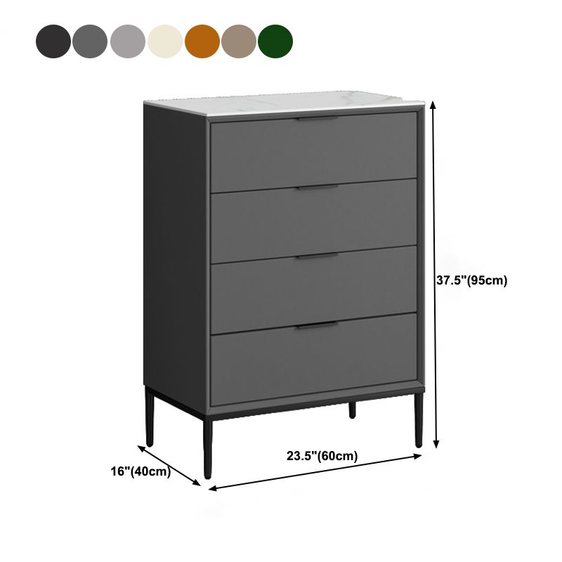 15.74" Wide Modern Accent Chest with Soft Close Drawers Chest
