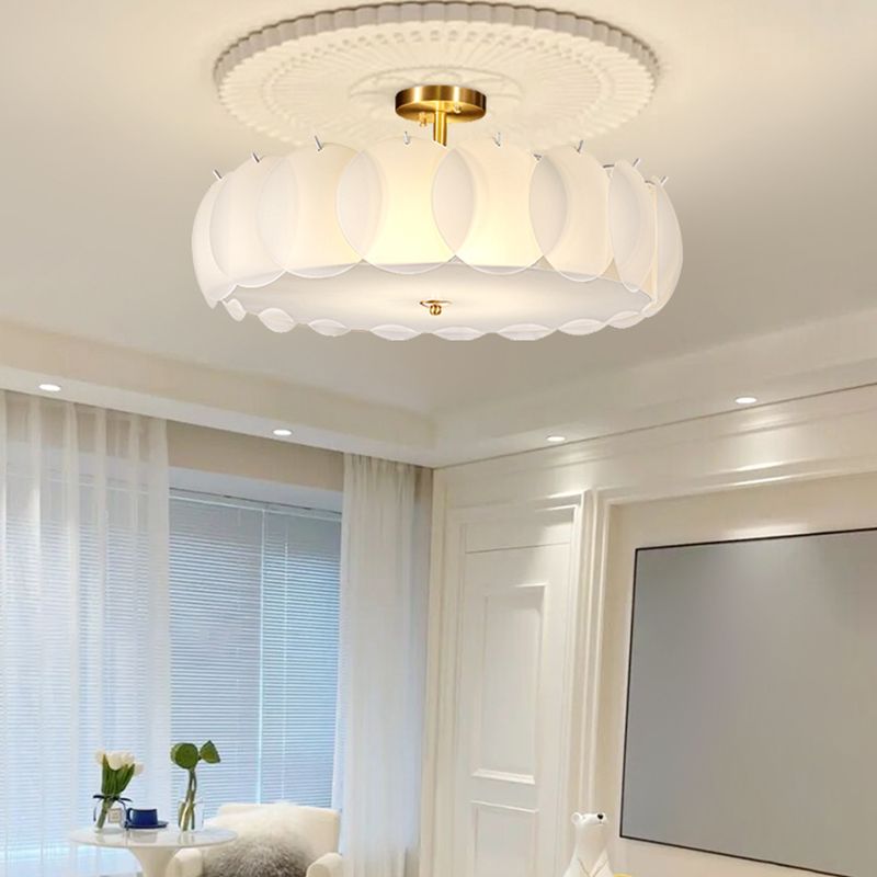 Modern Ceiling Light Creative Flush Mount Ceiling Light Fixture with Glass Shade