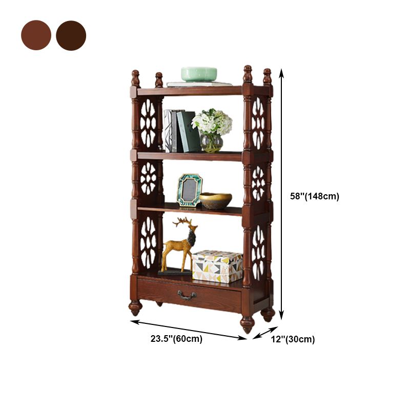 Rectangle Solid Wood Storage Bookshelf Nordic Study Room Bookcase